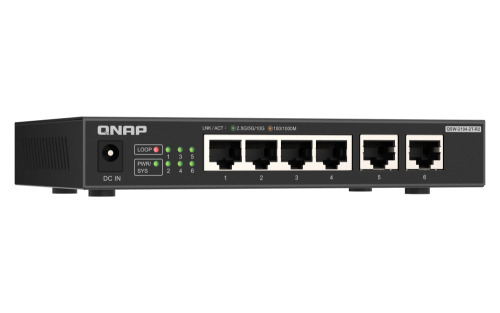 QNAP QSW-2104-2T-R2 switch No administrado 10G Ethernet (100/1000/10000) Escritorio Negro (3)