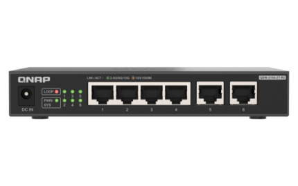 Comprar QNAP QSW-2104-2T-R2 switch No administrado 10G Ethernet (100/1000/10000) Escritorio Negro
