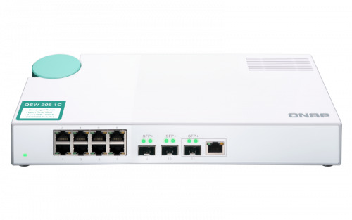 QNAP QSW-308-1C switch No administrado Gigabit Ethernet (10/100/1000) Blanco (7)
