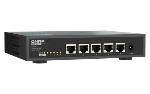 QNAP QSW-3205-5T switch No administrado 10G Ethernet (100/1000/10000) Escritorio Negro (5)