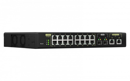 QNAP QSW-M2116P-2T2S switch Gestionado L2 Energía sobre Ethernet (PoE) Negro (2)