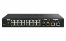 QNAP QSW-M2116P-2T2S switch Gestionado L2 Energía sobre Ethernet (PoE) Negro
