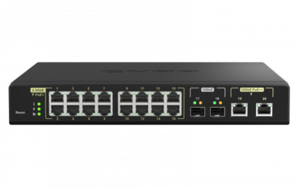 Comprar QNAP QSW-M2116P-2T2S switch Gestionado L2 Energía sobre Ethernet (PoE) Negro