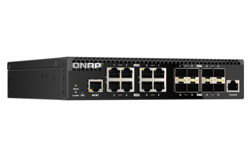 QNAP QSW-M3216R-8S8T switch Gestionado L2/L3 10G Ethernet (100/1000/10000) 1U Negro (3)