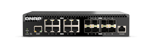 QNAP QSW-M3216R-8S8T switch Gestionado L2/L3 10G Ethernet (100/1000/10000) 1U Negro