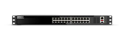 QNAP QSW-M3224-24T switch Gestionado L3 10G Ethernet (100/1000/10000) 1U Negro, Plata (1)