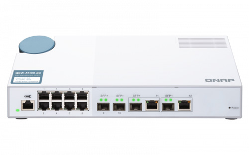 QNAP QSW-M408-2C switch Gestionado L2 10G Ethernet (100/1000/10000) Blanco (2)