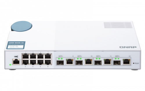 QNAP QSW-M408-4C switch Gestionado L2 Gigabit Ethernet (10/100/1000) Blanco (2)