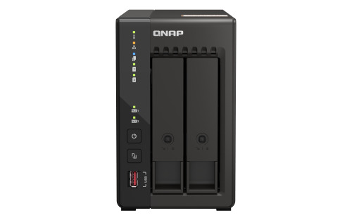 QNAP QVP-21C servidor de almacenamiento Torre Intel® Celeron® J6412 8 GB DDR4 0 TB QVR Pro Negro