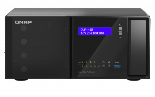 QNAP QVP-41B-8G-P Grabadore de vídeo en red (NVR) Negro