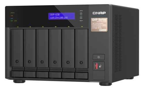 QNAP QVP-63B servidor de almacenamiento NAS Torre Intel® Core™ i3 16 GB DDR4 0 TB Negro (4)