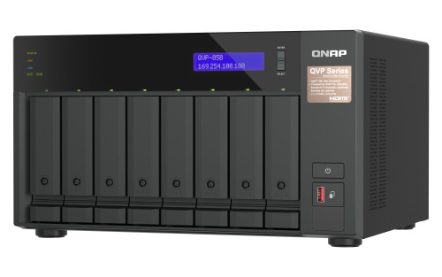QNAP QVP-85B servidor de almacenamiento NAS Torre Intel® Core™ i5 32 GB DDR4 Unidad de disco duro QVR Pro Negro (4)