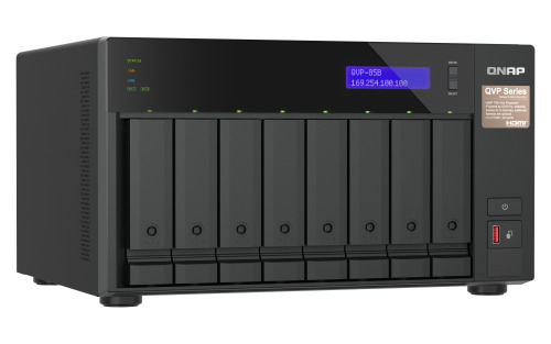 QNAP QVP-85B servidor de almacenamiento NAS Torre Intel® Core™ i5 32 GB DDR4 Unidad de disco duro QVR Pro Negro (2)