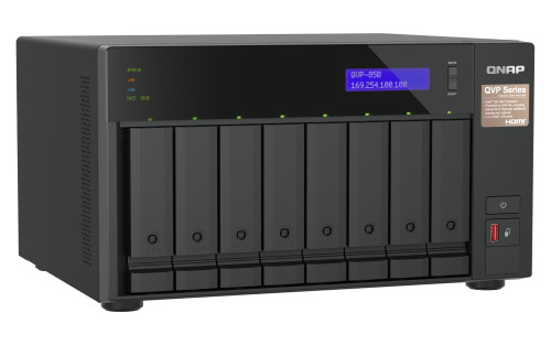 QNAP QVP-85B servidor de almacenamiento NAS Torre Intel® Core™ i5 32 GB DDR4 Unidad de disco duro QVR Pro Negro (3)