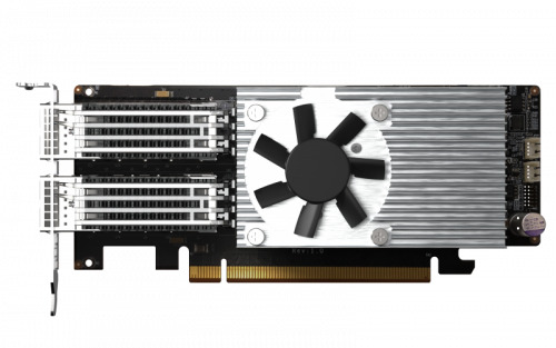 QNAP QXG-100G2SF-E810 adaptador y tarjeta de red Interno Fibra 100000 Mbit/s