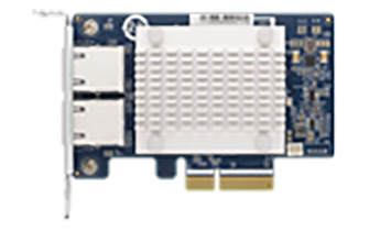 QNAP QXG-5G2T-111C adaptador y tarjeta de red Ethernet 5000 Mbit/s Interno