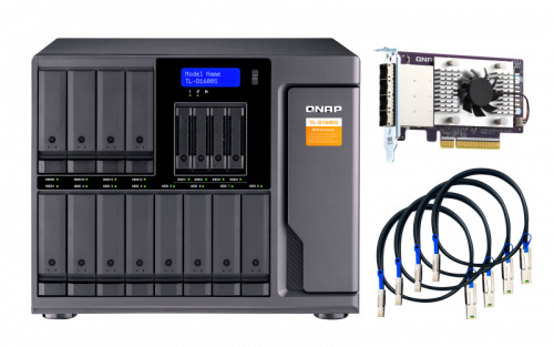 QNAP TL-D1600S caja para disco duro externo Carcasa de disco duro/SSD Negro, Gris 2.5/3.5" (1)