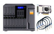 QNAP TL-D1600S caja para disco duro externo Carcasa de disco duro/SSD Negro, Gris 2.5/3.5"