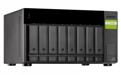 QNAP TL-D800C caja para disco duro externo Carcasa de disco duro/SSD Negro, Gris 2.5/3.5" (3)