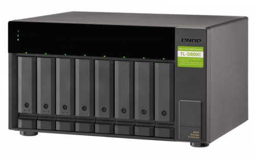 QNAP TL-D800C caja para disco duro externo Carcasa de disco duro/SSD Negro, Gris 2.5/3.5" (6)