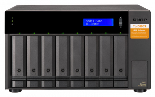 QNAP TL-D800S caja para disco duro externo Carcasa de disco duro/SSD Negro, Gris 2.5/3.5" (2)