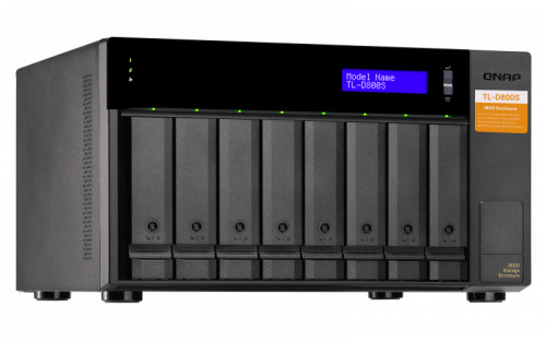 QNAP TL-D800S caja para disco duro externo Carcasa de disco duro/SSD Negro, Gris 2.5/3.5" (6)