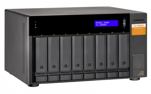 QNAP TL-D800S caja para disco duro externo Carcasa de disco duro/SSD Negro, Gris 2.5/3.5" (8)