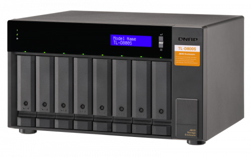QNAP TL-D800S caja para disco duro externo Carcasa de disco duro/SSD Negro, Gris 2.5/3.5" (10)