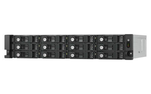 QNAP TL-R1200PES-RP caja para disco duro externo Carcasa de disco duro/SSD Negro, Gris 2.5/3.5"