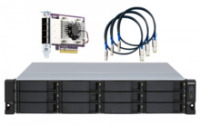 QNAP TL-R1200S-RP caja para disco duro externo Carcasa de disco duro/SSD Negro, Gris 2.5/3.5"