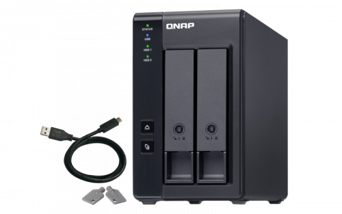 QNAP TR-002 unidad de disco multiple Negro (3)