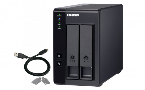 QNAP TR-002 unidad de disco multiple Negro (5)