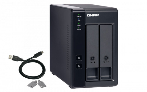 QNAP TR-002 unidad de disco multiple Negro (4)
