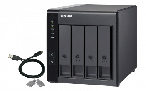 QNAP TR-004 unidad de disco multiple Negro (8)