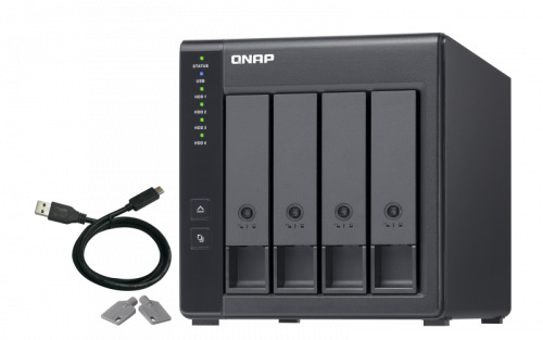 QNAP TR-004 unidad de disco multiple Negro (6)