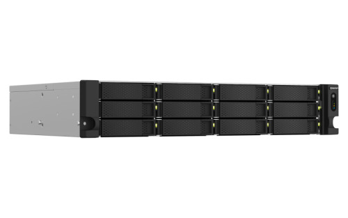 QNAP TS-1264U-RP NAS Bastidor (2U) Ethernet Aluminio, Negro (3)