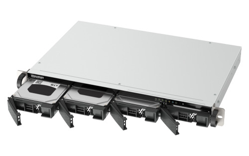 QNAP TS-433eU NAS Bastidor (1U) Cortex-A Cortex-A55 4 GB 0 TB QNAP Turbo System Negro (5)