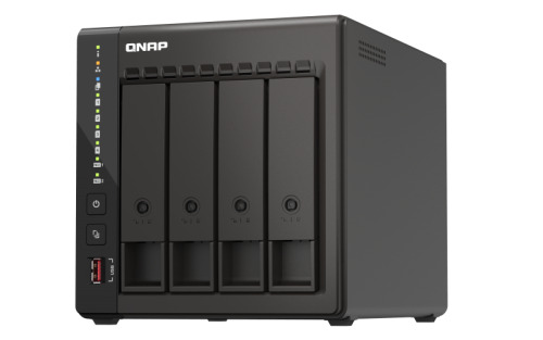 QNAP TS-453E NAS Torre Ethernet Negro J6412 (1)