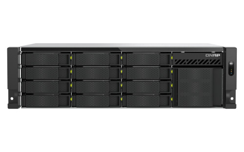QNAP TS-H1655XEU-RP Servidor de almacenamiento Bastidor (3U) Intel Atom® C5125 8 GB DDR4 0 TB QuTS hero Negro, Gris (2)