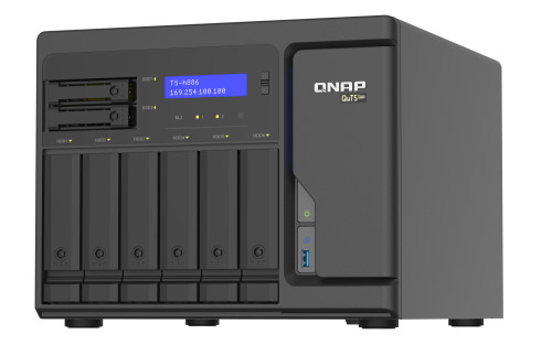 QNAP TS-h886 NAS Torre Ethernet Negro D-1602