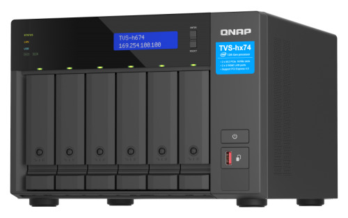 QNAP TVS-h674 NAS Torre Ethernet Negro i3-12100