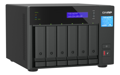 QNAP TVS-H674T-I5-32G servidor de almacenamiento NAS Torre Ethernet Negro i5-12400 (4)