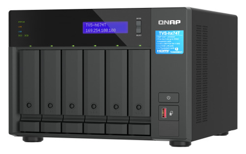 QNAP TVS-H674T-I5-32G servidor de almacenamiento NAS Torre Ethernet Negro i5-12400