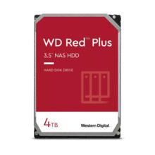 QNAP WD, HDD, RED PLUS, SATA III, 3.5-INCH, 4TB, WD40EFPX