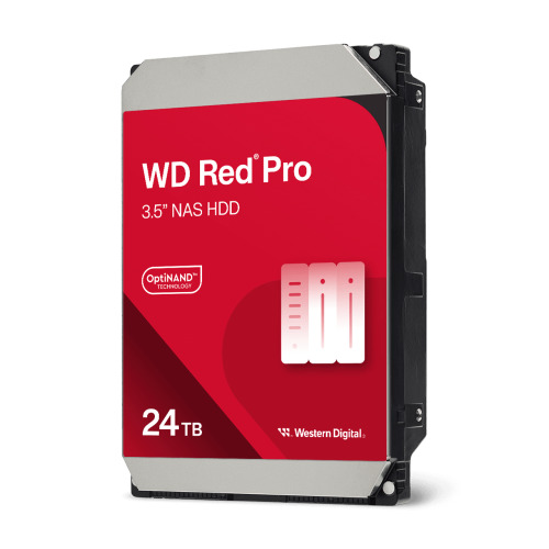QNAP WD, HDD, RED PRO, SATA III, 3.5-INCH, 24TB, WD241KFGX (1)