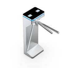 QUALICA CAN-50 Torniquete trípode bidireccional en acero inoxidable con señalización LED, caída de brazo y en acero inoxidable 3