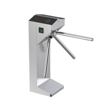 QUALICA CAN-60 Torniquete trípode bidireccional en acero inoxidable 304, con señalización LED, caída automática del brazo en eme