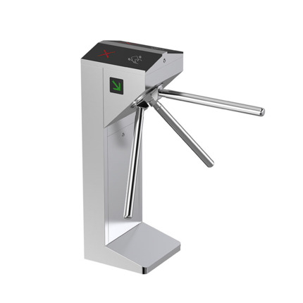 Comprar QUALICA CAN-60 Torniquete trípode bidireccional en acero inoxidable 304, con señalización LED, caída automática del brazo en emergencias, sin lectores, IP65, 220Vac