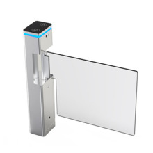 QUALICA CAP-225 Portillo swing bidireccional en acero inoxidable 304 con cristal, paso 850/900 mm, LED azul, sensores antipinzam