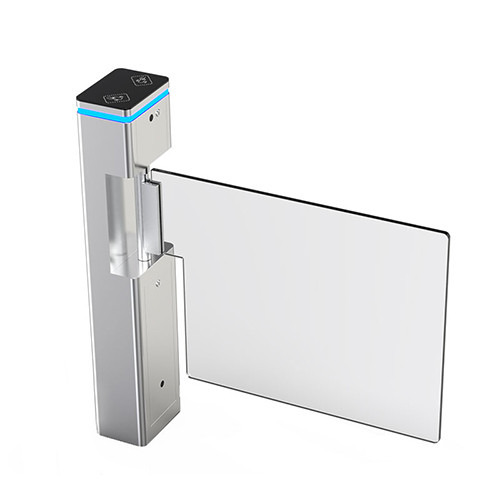 QUALICA CAP-225 Portillo swing bidireccional en acero inoxidable 304 con cristal, paso 850/900 mm, LED azul, sensores antipinzam